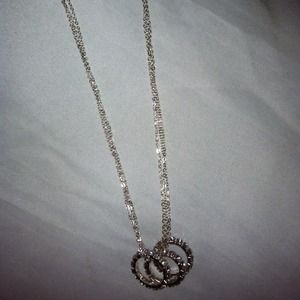 Past present future type necklace