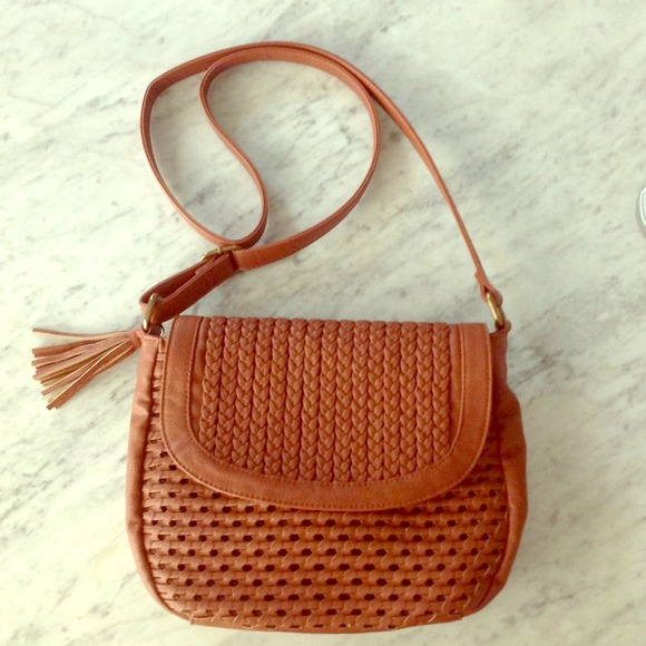 Sold💥Cognac satchel fold over bag