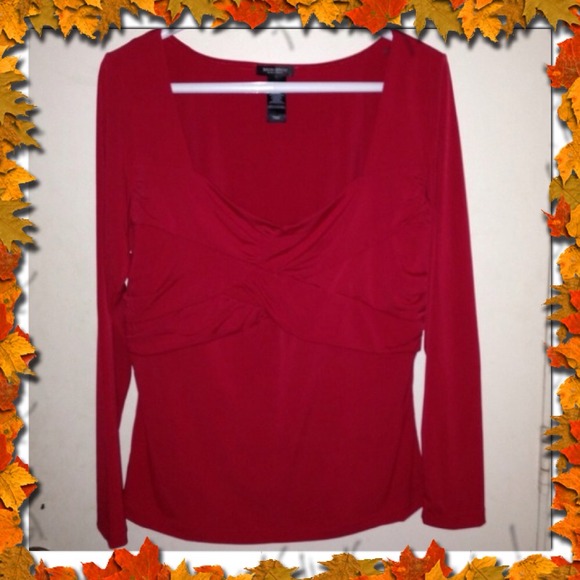 Red dressy top