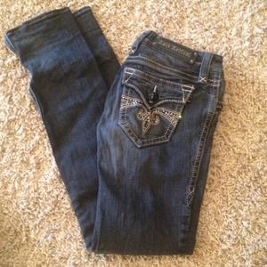 Dark rock revival jeans !! Like new