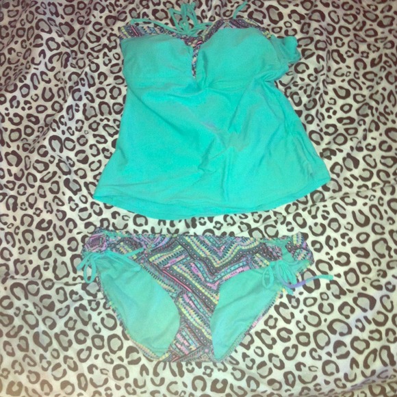 Teal and Tribal Tankini!