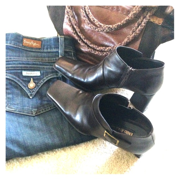 Enzo Angiolini Boots - Enzo Angiolini choc brown ankle boots- EA FLEXO!