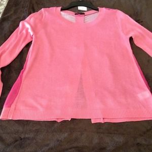 Sold 💚Brand new w tags Sheer pink top w open back