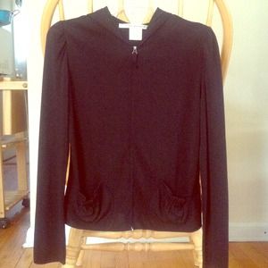 Max Studio Unique Black Rayon/Poly Hoodie