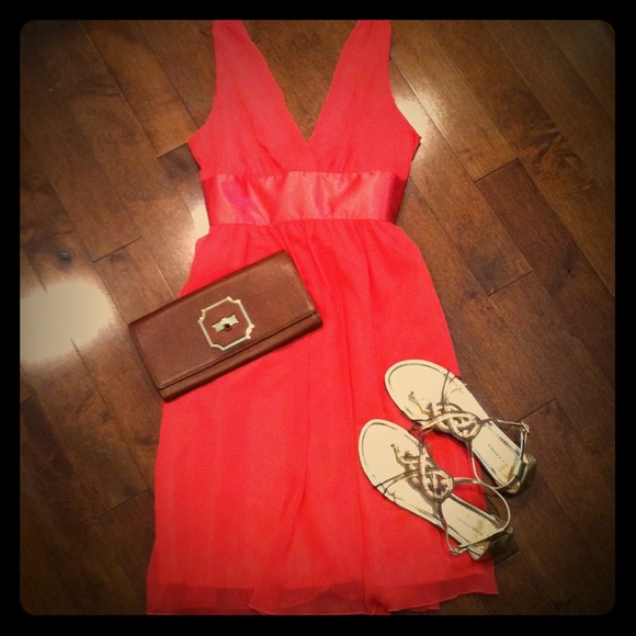 Coral dress