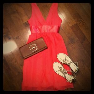 Coral dress