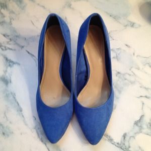 Blue suede shoes