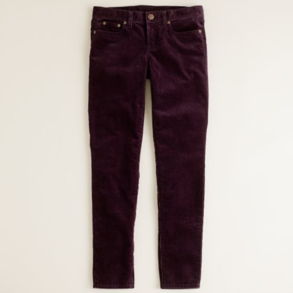 SOLD J.Crew Purple Toothpick Cords