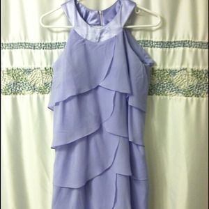 custom made purple chiffon dress