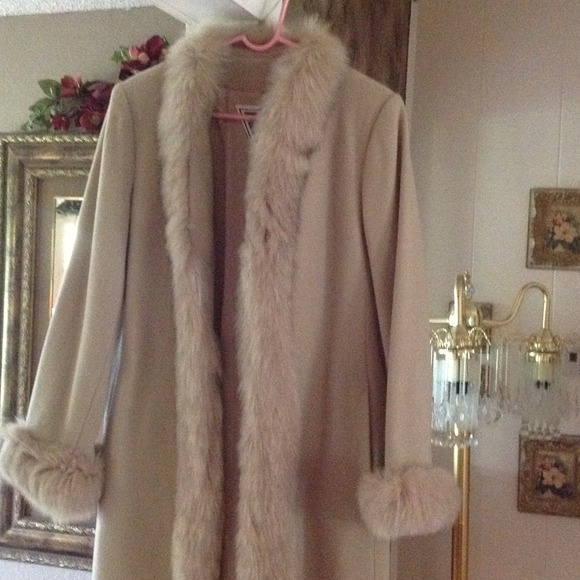 Fur lined coat