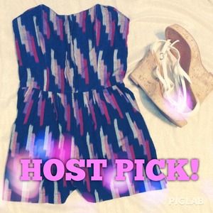 🎊HOST PICK 9/2!🎊multicolored romper w pockets