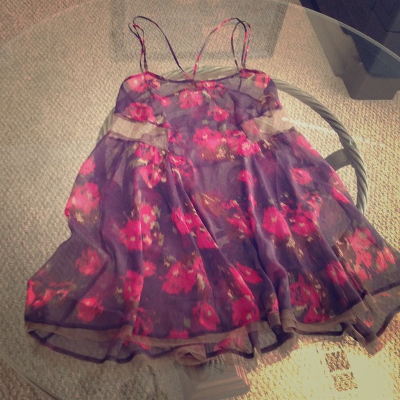 Free People Floral Dress Slip