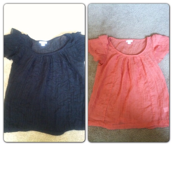 Black or pink shimmery top