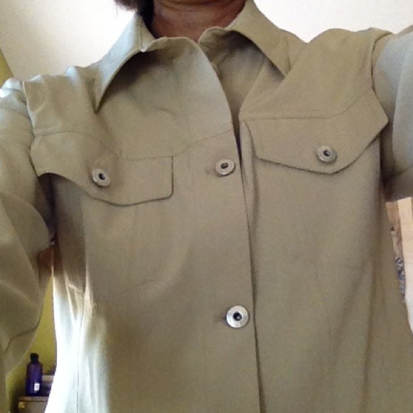 European spandex/ poly jacket