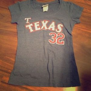 Size small Texas rangers tee. Hamilton#32