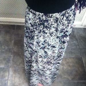 NWOT chiffon maxi dress with slip