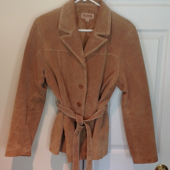 Camel leather jacket