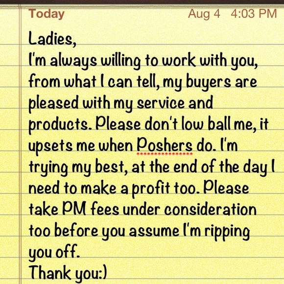 Poshers, please read