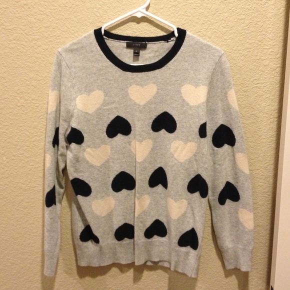 J Crew heart sweater!