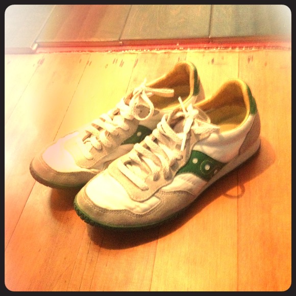 Saucony shoes.