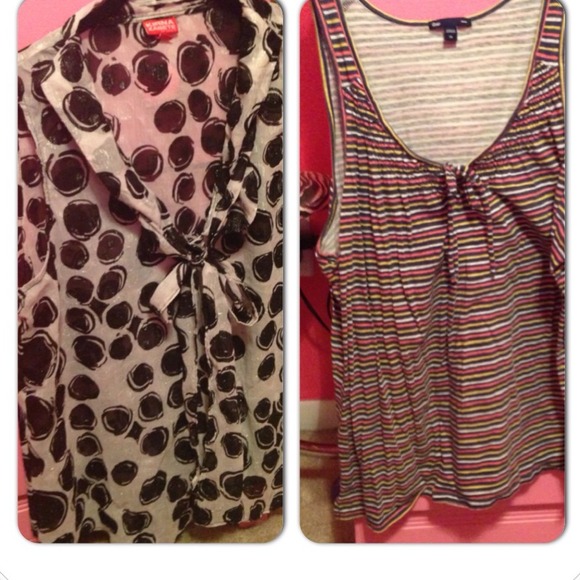 Bundle!! 2 tops, 2 cardigans, 1 skirt!