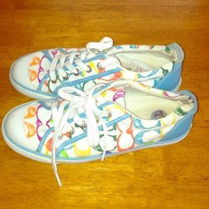 🎉Host Pick🎉Coach Multi Color Signature Sneakers