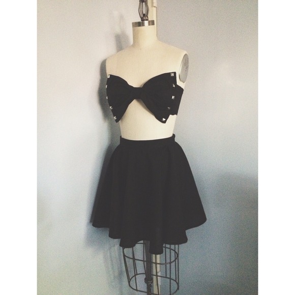 ✂Made to Order: Bow Bandeau & Skirt Set