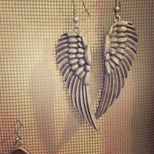 Angel wing earrings