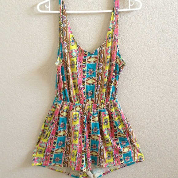 Tribal Print Romper