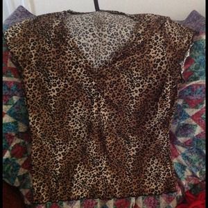 Leopard print blouse