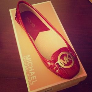 Michael Kors Red Fulton Moccasin