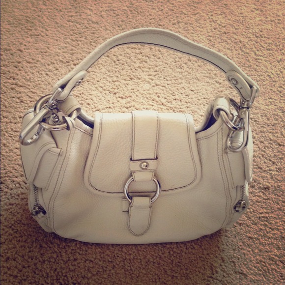 Banana Republic White Leather Purse