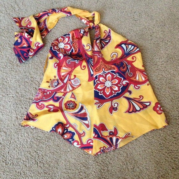 Banana Republic Paisley Halter top Size S