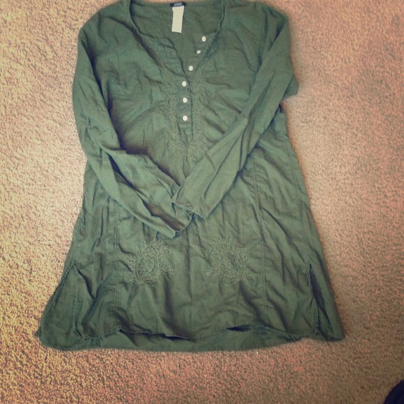 J.Crew Green Tunic Size S