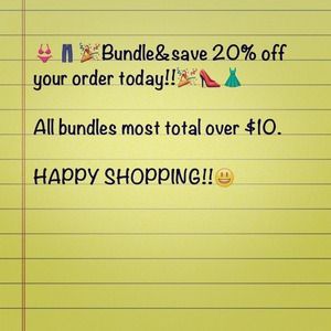 Bundle today and save 20% on your order!