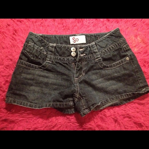 Denim shorts, NWOT. Negotiable.