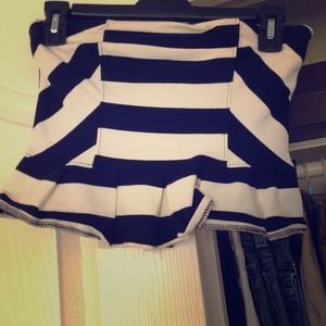 BUNDLE Peplum tube top and papaya jeans