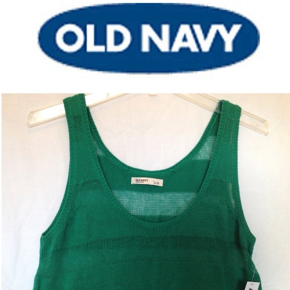 50% offOLD NAVY Green Knit Tank Top L