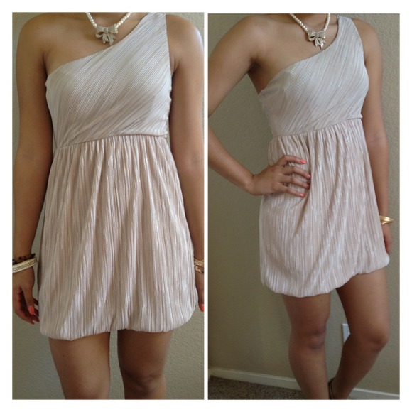 Beige Cocktail Dress