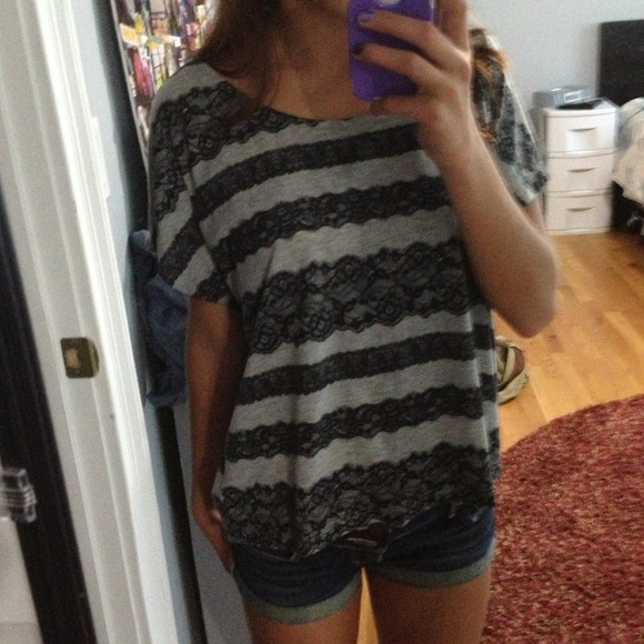 Lace pattern top
