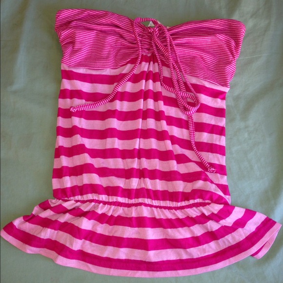 Pink Summer Striped Top