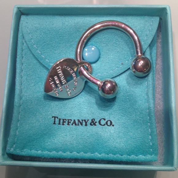 Tiffany & Co. Sterling Silver key ring. Authentic