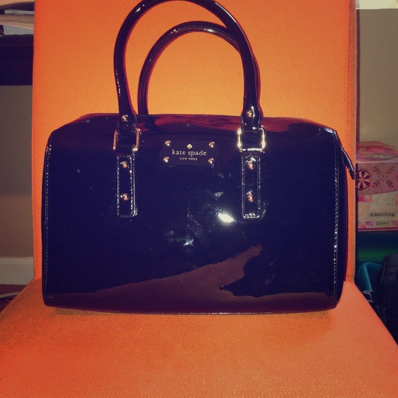 Black patent Kate Spade purse