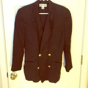 Black blazer by Christian Dior