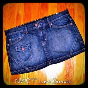 NWOT Levi Strauss Denim Skirt