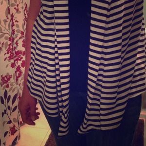 Byer CA striped drape sweater XL