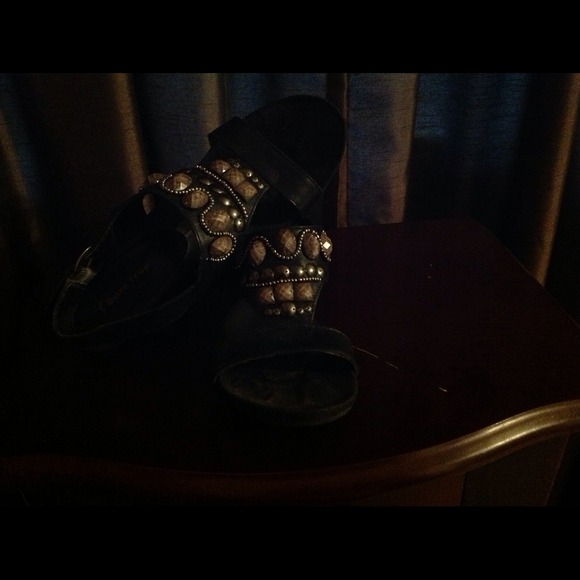 Bare trap wedge heel sandals - Picture 1 of 1