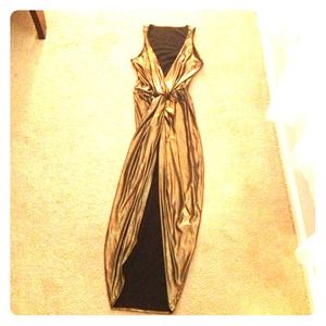 Gold American Apparel dress