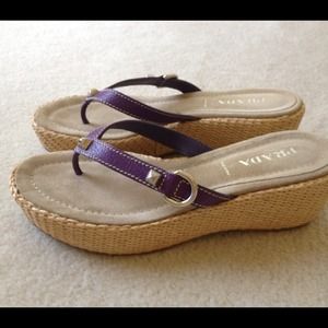 Purple Prada sandals Sz 39