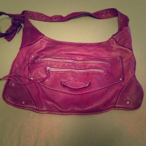 Brown leather Blur purse!!